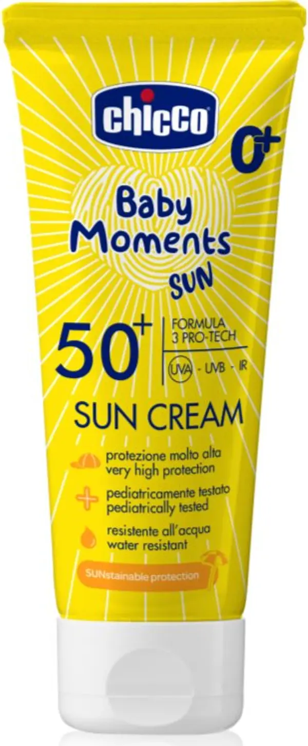 Chicco Chicco Baby Moments Sun слънцезащитен крем SPF 50+ за деца от раждането им 75 мл.