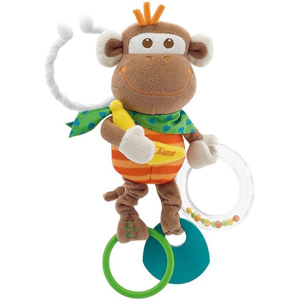 Chicco Chicco Baby Senses Monkey гризалка с дрънкалка 1 бр.