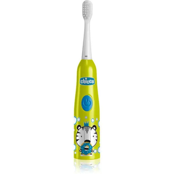 Chicco Chicco Electric Toothbrush 3y+ детска електрическа четка за зъби със сменяеми батерии Tiger 1 бр.