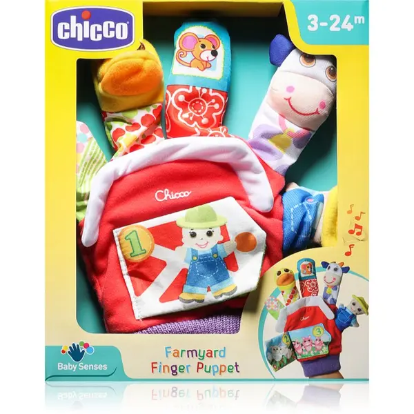 Chicco Chicco Finger Puppet 3m+ плюшена играчка 20 x 24 x 4 cm 1 бр.