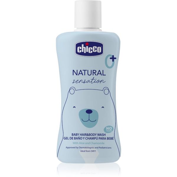Chicco Chicco Natural Sensation Baby шампоан и душ гел за деца от раждането им 0+ 200 мл.