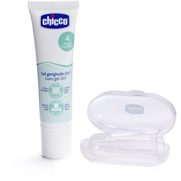 Chicco Chicco Oral Care Set Комплект за дентална грижа за бебета 4 m+ 1 бр.