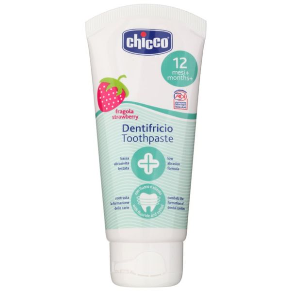 Chicco Chicco Oral Care Toothpaste паста за зъби за деца вкус Strawberry 12 m+ 50 мл.