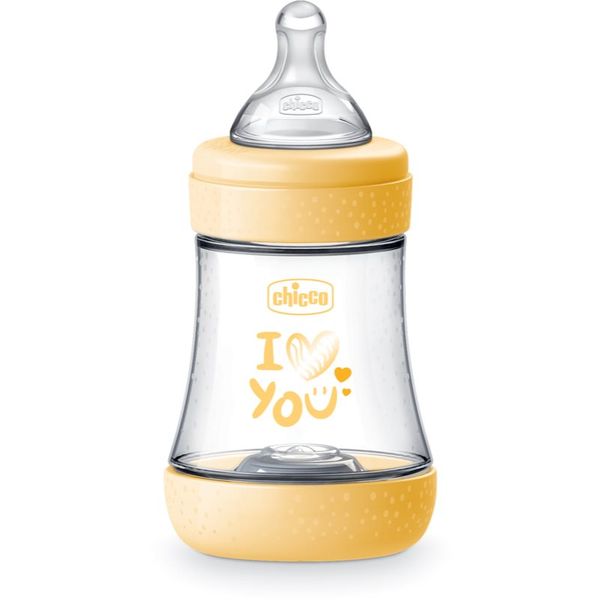 Chicco Chicco Perfect 5 бебешко шише 0 m+ Slow Flow Yellow 150 мл.