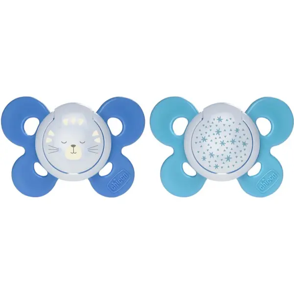 Chicco Chicco Physio Comfort Night 16-36 m биберон Cat/Stars 2 бр.