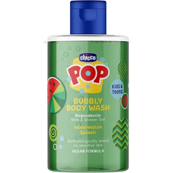 Chicco Chicco Pop Bubbly Body Wash Гел за душ и вана за деца Watermelon Splash 300 мл.