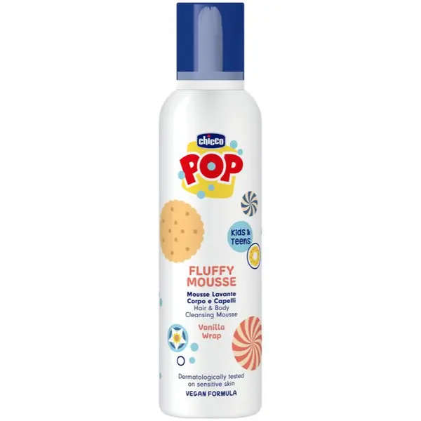 Chicco Chicco POP Fluffy Mousse Hair and Body пяна за тяло и коса Vanilla wrap 200 мл.