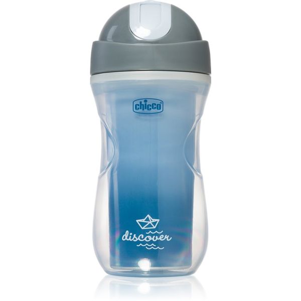 Chicco Chicco Sport Blue термочаша със сламка 14m+ 266 мл.