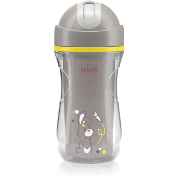 Chicco Chicco Sport Cup 14m+ чаша със сламка Grey 266 мл.