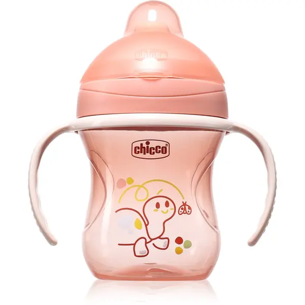 Chicco Chicco Training Cup 6m+ преходна чаша с дръжки Pink 200 мл.