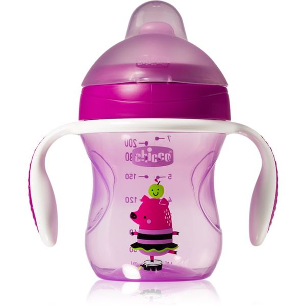 Chicco Chicco Training Cup Purple преходна чаша с дръжки 6 m+ 200 мл.