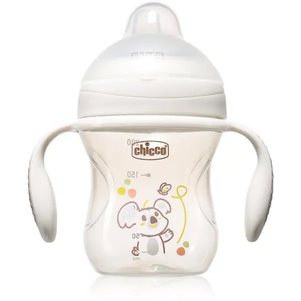 Chicco Chicco Transition Cup 4m+ преходна чаша с дръжки Grey 200 мл.