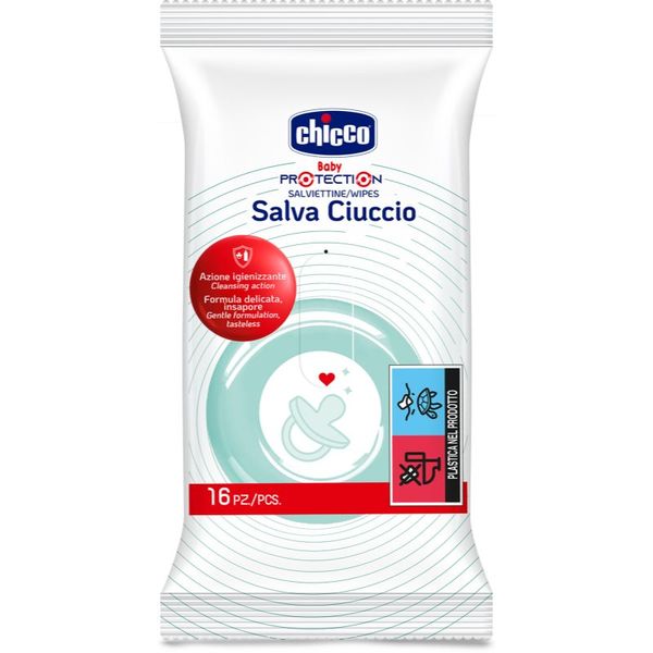 Chicco Chicco Wipes мокри кърпички за биберон 16 бр.