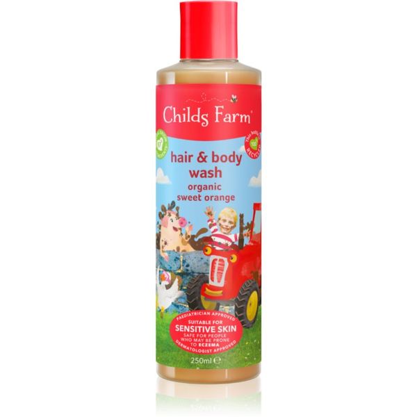 Childs Farm Childs Farm Hair & Body Wash измиваща емулсия за тяло и коса за деца Sweet Orange 250 мл.