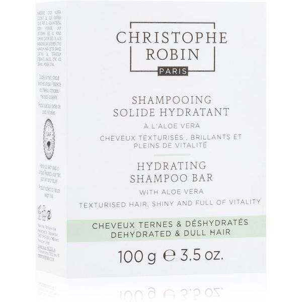 Christophe Robin Christophe Robin Hydrating Shampoo Bar with Aloe Vera Твърд шампоан за суха и чувствителна коса 100 гр.