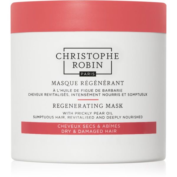 Christophe Robin Christophe Robin Regenerating Mask with Prickly Pear Oil регенерираща маска  за суха, увредена и химически третирана коса 250 мл.