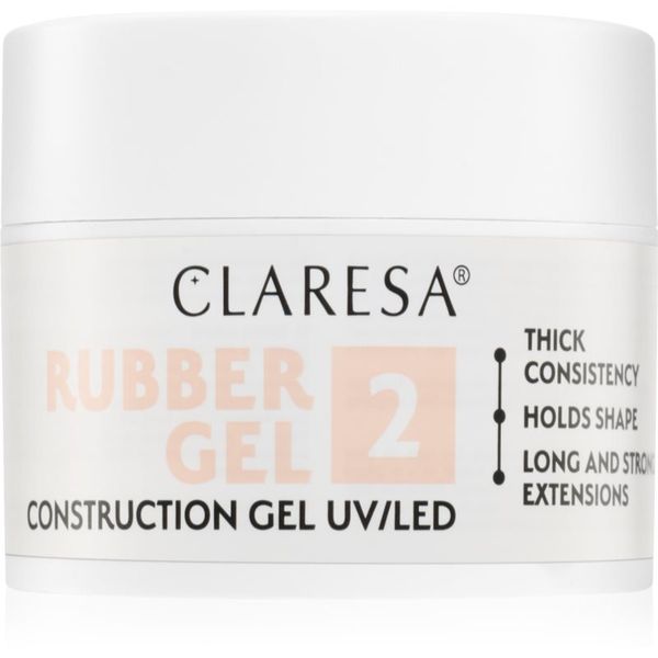 Claresa Claresa Rubber Gel Construction Gel UV/LED гел-лак за удължаване на ноктите цвят 02 45 гр.