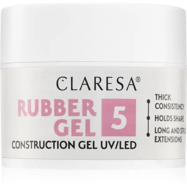 Claresa Claresa Rubber Gel Construction Gel UV/LED гел-лак за удължаване на ноктите цвят 05 45 гр.