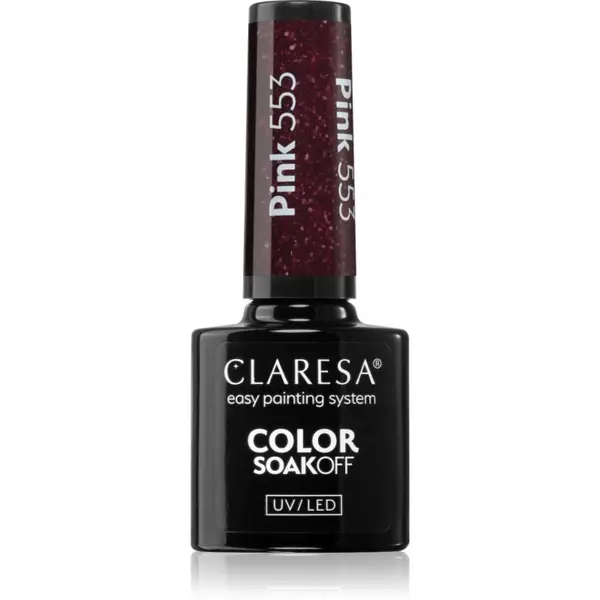 Claresa Claresa SoakOff UV/LED Color Balloon Journey гел лак за нокти цвят Pink 553 5 гр.
