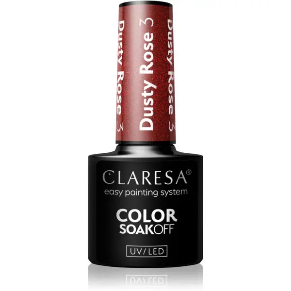 Claresa Claresa SoakOff UV/LED Color Dusty Rose гел лак за нокти цвят 3 5 гр.