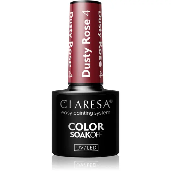 Claresa Claresa SoakOff UV/LED Color Dusty Rose гел лак за нокти цвят 4 5 гр.