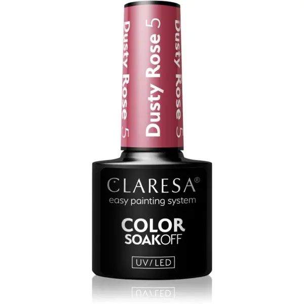Claresa Claresa SoakOff UV/LED Color Dusty Rose гел лак за нокти цвят 5 5 гр.