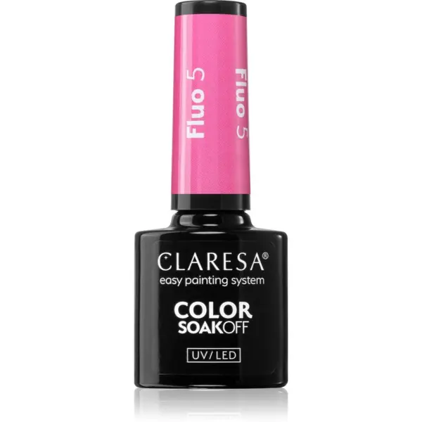 Claresa Claresa SoakOff UV/LED Color Fluo гел лак за нокти цвят 5 5 гр.