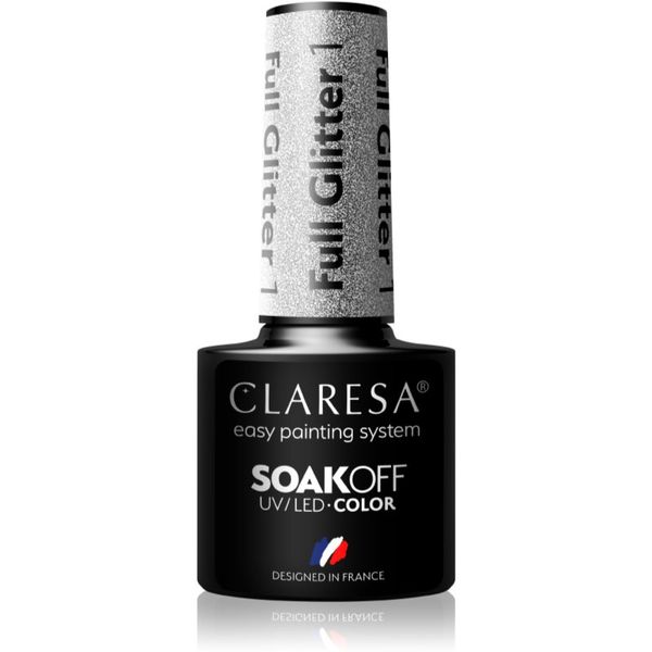 Claresa Claresa SoakOff UV/LED Color Full Glitter гел лак за нокти цвят 1 5 гр.
