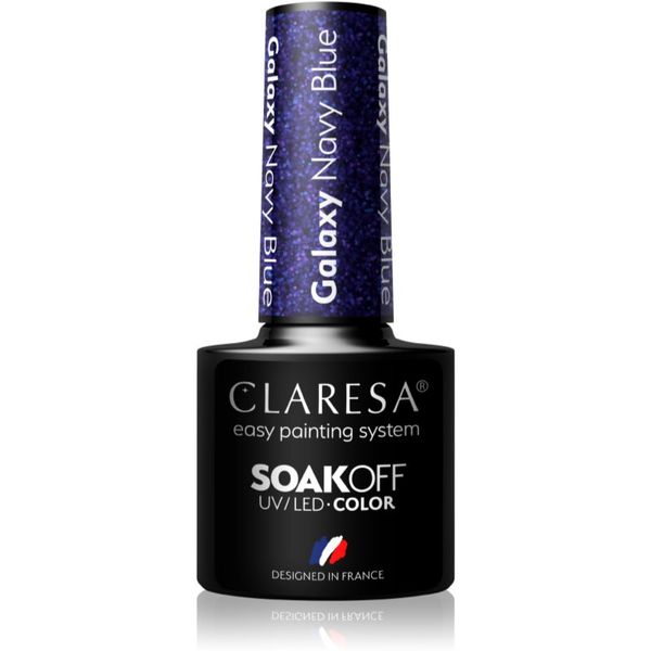 Claresa Claresa SoakOff UV/LED Color Galaxy гел лак за нокти цвят Navy Blue 5 гр.