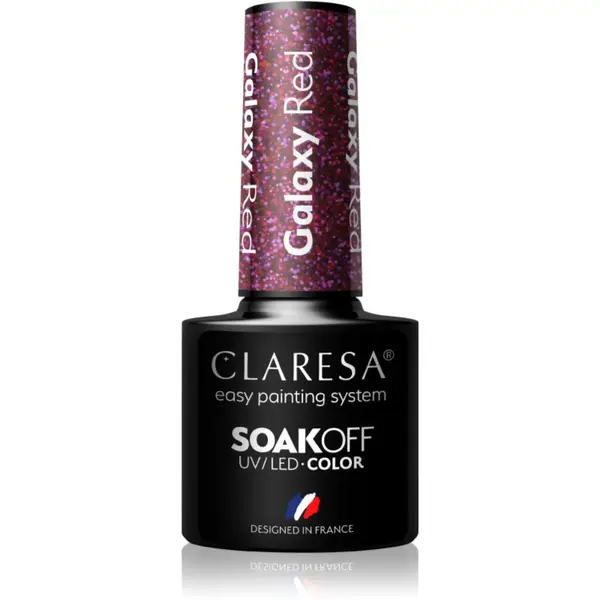 Claresa Claresa SoakOff UV/LED Color Galaxy гел лак за нокти цвят Red 5 гр.