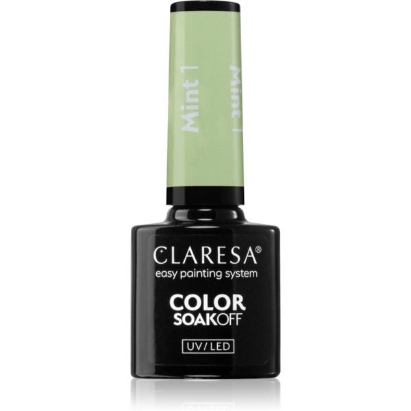 Claresa Claresa SoakOff UV/LED Color Mint гел лак за нокти цвят 1 5 гр.