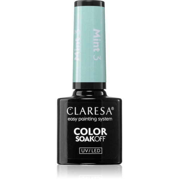 Claresa Claresa SoakOff UV/LED Color Mint гел лак за нокти цвят 3 5 гр.
