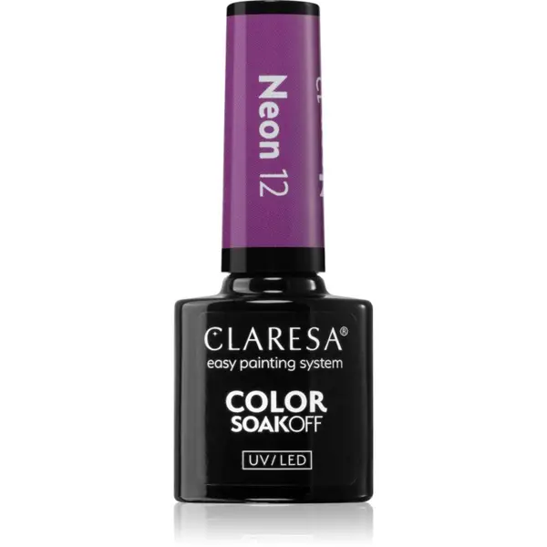 Claresa Claresa SoakOff UV/LED Color Neon гел лак за нокти цвят 12 5 гр.