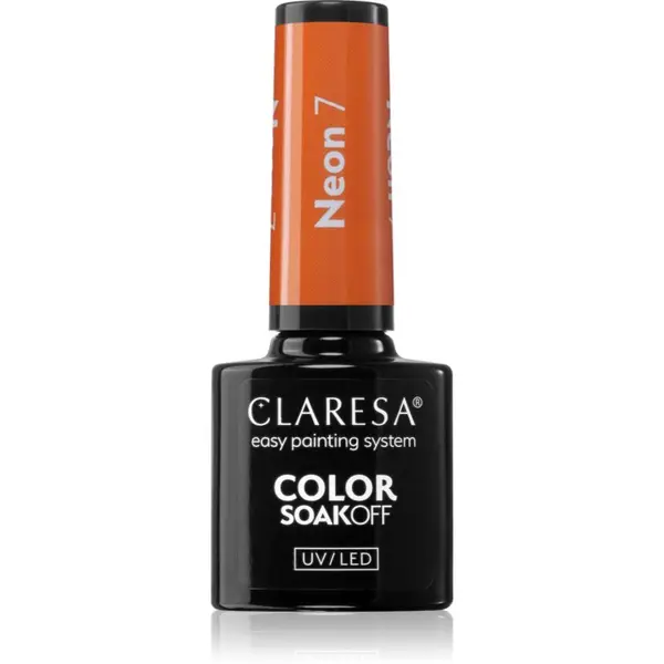 Claresa Claresa SoakOff UV/LED Color Neon гел лак за нокти цвят 7 5 гр.