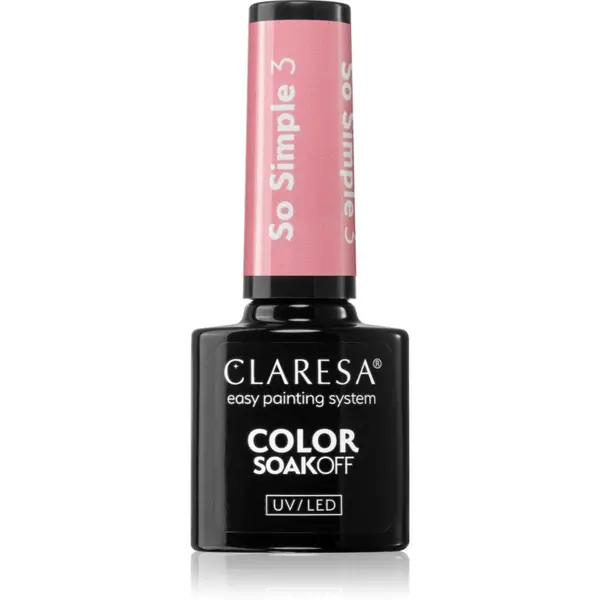 Claresa Claresa SoakOff UV/LED Color So Simple гел лак за нокти цвят 3 5 гр.
