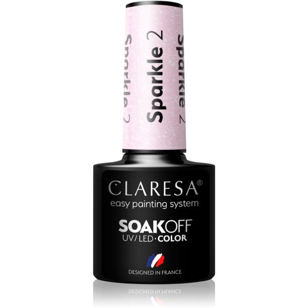 Claresa Claresa SoakOff UV/LED Color Sparkle гел лак за нокти цвят 2 5 гр.