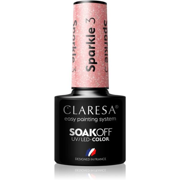 Claresa Claresa SoakOff UV/LED Color Sparkle гел лак за нокти цвят 3 5 гр.