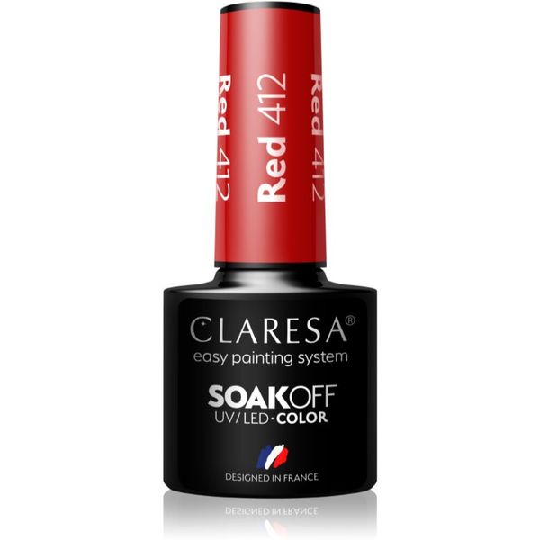 Claresa Claresa SoakOff UV/LED Color Take Me To The River гел лак за нокти цвят Red 412 5 гр.