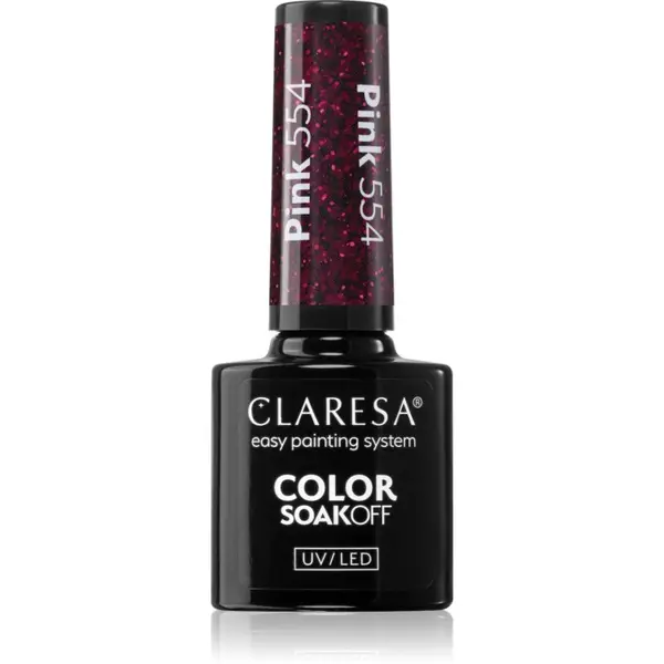 Claresa Claresa SoakOff UV/LED Color Warm Feelings гел лак за нокти цвят Pink 554 5 гр.