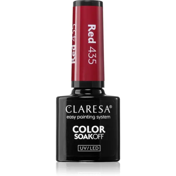 Claresa Claresa SoakOff UV/LED Color Warm Feelings гел лак за нокти цвят Red 435 5 гр.