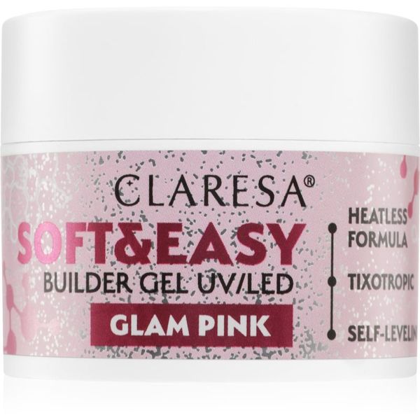 Claresa Claresa Soft&Easy Builder Gel основно гел покритие за нокти цвят Glam Pink 12 гр.