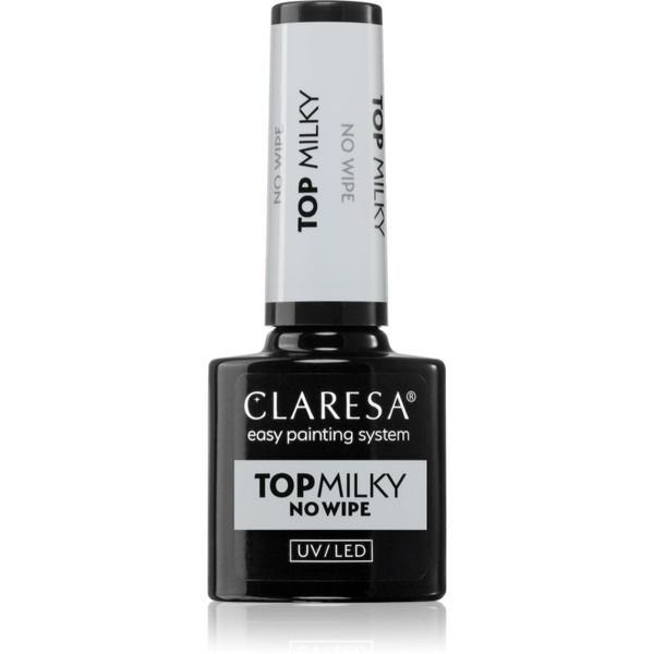 Claresa Claresa UV/LED Top Milky No Wipe гел топ лак за нокти 5 гр.