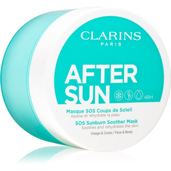 Clarins Clarins After Sun SOS Sunburn Soother Mask успокояваща маска след слънчеви бани 100 мл.