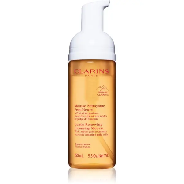 Clarins Clarins Cleansing Gentle Renewing Cleansing Mousse нежна почистваща пяна за всички типове кожа на лицето 150 мл.