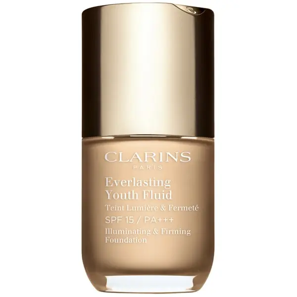Clarins Clarins Everlasting Youth Fluid Foundation озаряващ фон дьо тен SPF 15 цвят 101 Linen 30 мл.