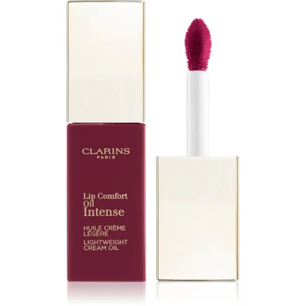 Clarins Clarins Lip Comfort Oil Intense маслен гланц за устни с подхранващ ефект цвят 02 Intense Plum 6 мл.