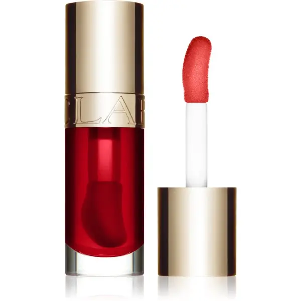 Clarins Clarins Lip Comfort Oil масло от нар с хидратиращ ефект цвят 08 strawberry 7 мл.