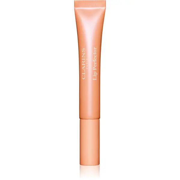 Clarins Clarins Lip Perfector Glow блестящ гланц за устни и скули цвят 22 peach glow 12 мл.