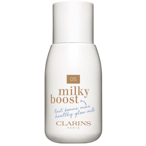 Clarins Clarins Milky Boost тониращ лосион да уеднакви цвета на кожата цвят 05 Milky Sandalwood 50 мл.