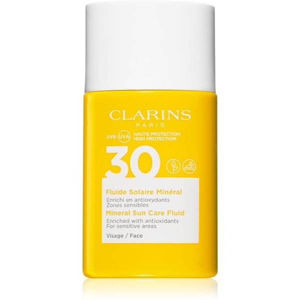 Clarins Clarins Mineral Sun Care Fluid минерален слънцезащитен флуид за лице  SPF 30 30 мл.